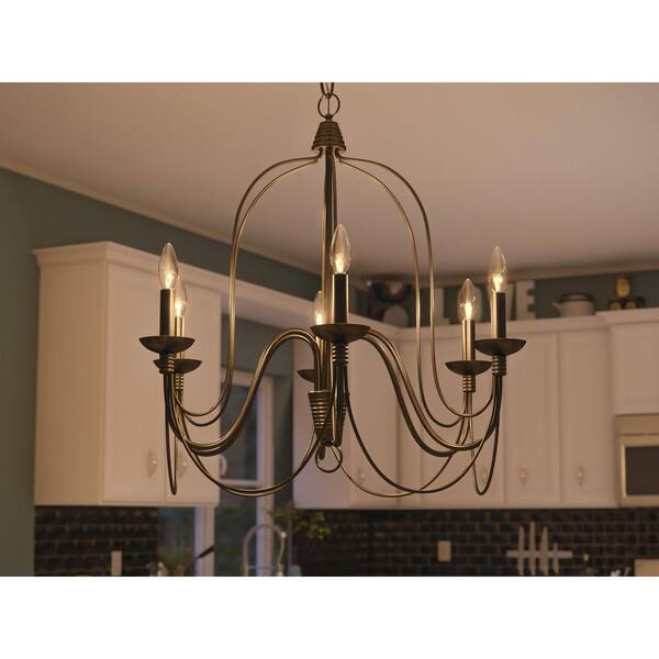 Kenroy Home Pannier 6-Light Oil Rubbed Bronze Candle Circle