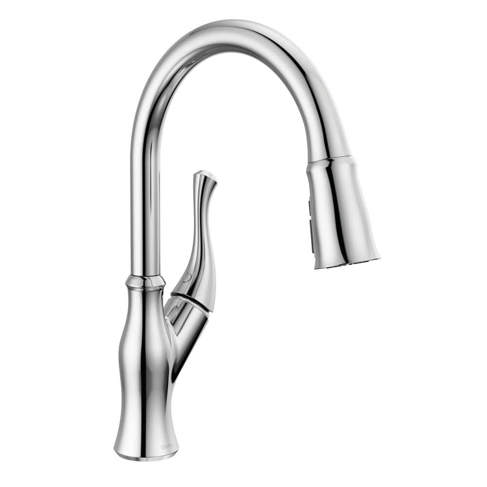Ophelia Chrome Single Handle Pull Down Kitchen Faucet with Spray