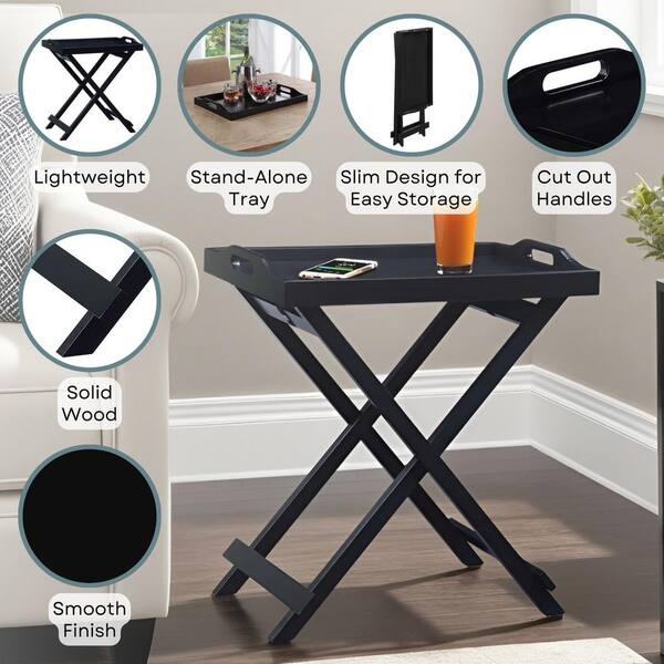 Convenience Concepts Designs2Go 22 in. Black Standard Rectangle