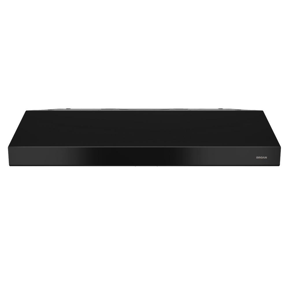 Broan-NuTone 30-Inch Black Stainless Steel Convertible Range Hood