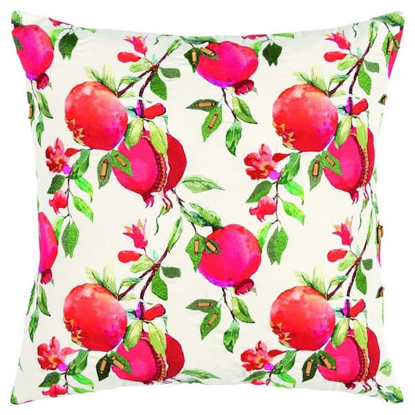 HomeRoots Green Solid Polyester 20 in. x 20 in. Throw Pillow