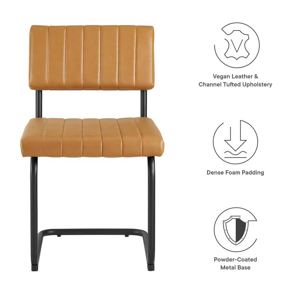 Taupe Boucle Upholstered Side Chair with Black Metal Frame
