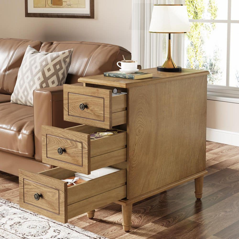 Bedside Table Rictangle TRIBESIGNS WAY TO ORIGIN Calvin 11.8 in. W Fully Assembled Rectangle ...