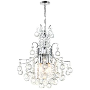 Princess 3 Light Mini Chandelier With Chrome Finish