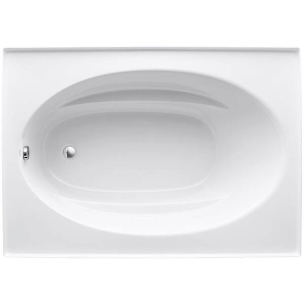 Windward 5 ft. Reversible Drain Bathtub with Four-Sided Integral Flange in White Windward 5 ft. Reversible Drain Bathtub with Four-Sided Integral Flange in White