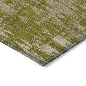 Chantille ACN580 Olive 5 ft. x 7 ft. 6 in. Machine Washable Indoor/Outdoor Geometric Area Rug
