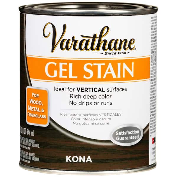1 Quart Kona Semi-Transparent Interior Wood Gel Stain (2-Pack)