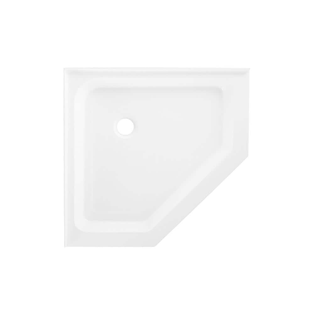 Voltaire 42 in. x 42 in. x 5.5 in. Single Threshold, Center Drain Shower Base in Glossy White price history on PriceWatchPro