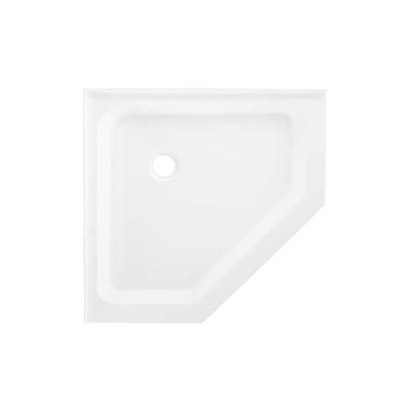 Swiss Madison Voltaire 42 in. x 42 in. x 5.5 in. Single Threshold, Center Drain Shower Base in Glossy White