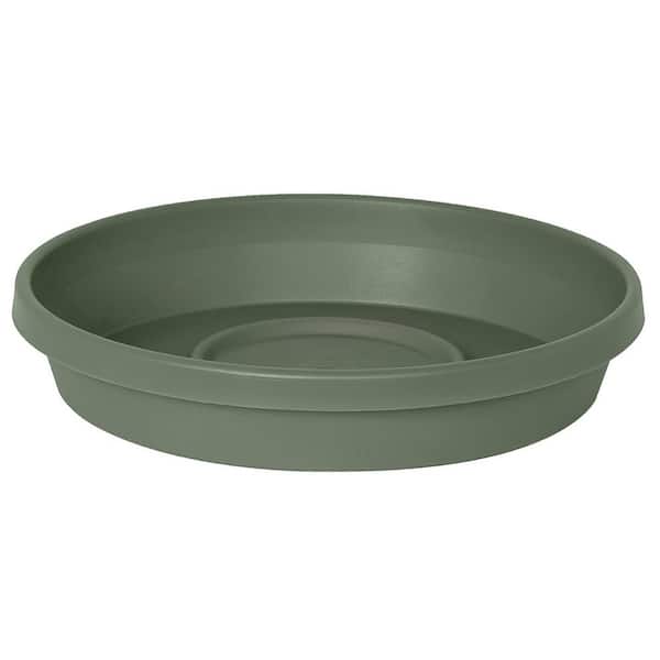 Bloem Terra 17 in. Basil Plastic Plant Saucer Tray