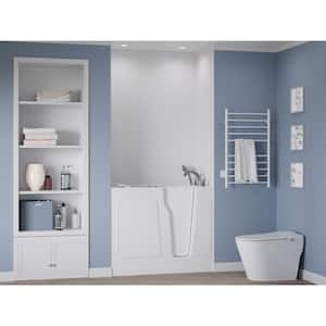 HD Series 46 in. Right Drain Quick Fill Walk-In Whirlpool Bath Tub with Powered Fast Drain in White
