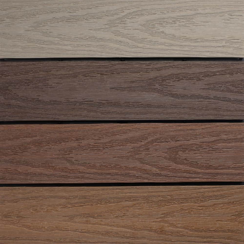 UltraShield Naturale 1 ft. x 1 ft. Composite Quick Deck Outdoor Deck Tile Sample in Multicolor price history on PriceWatchPro