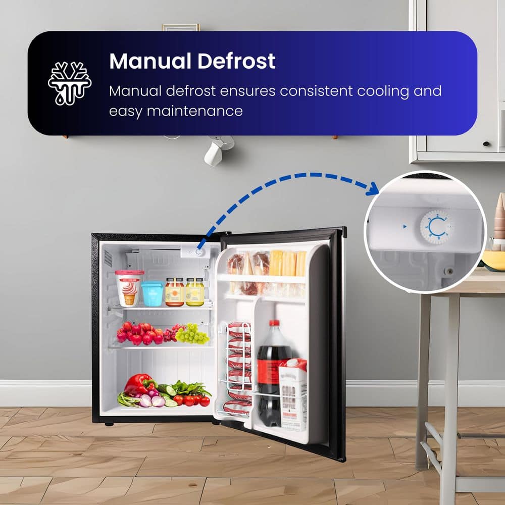 Compact Stainless Steel 2.6 cu.ft. RV Refrigerator