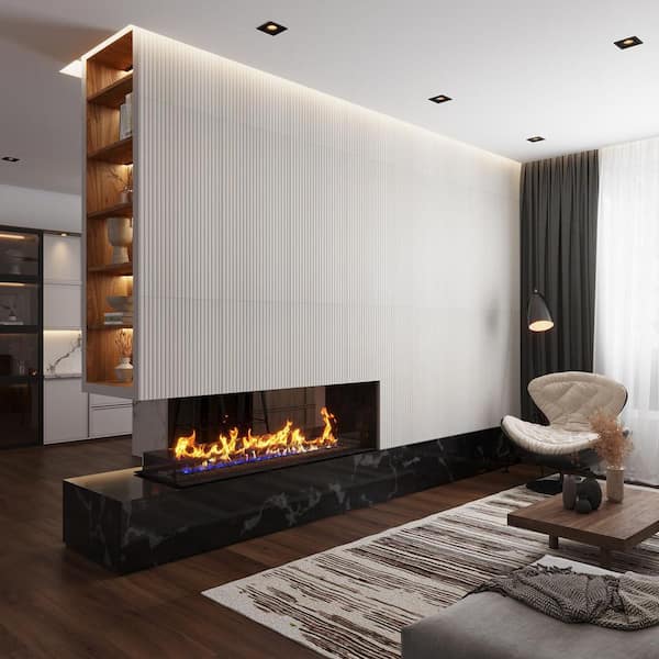 Bois 4 in. x 5 in. Matte Pearl White Porcelain Large Format Wall and Floor Tile Sample