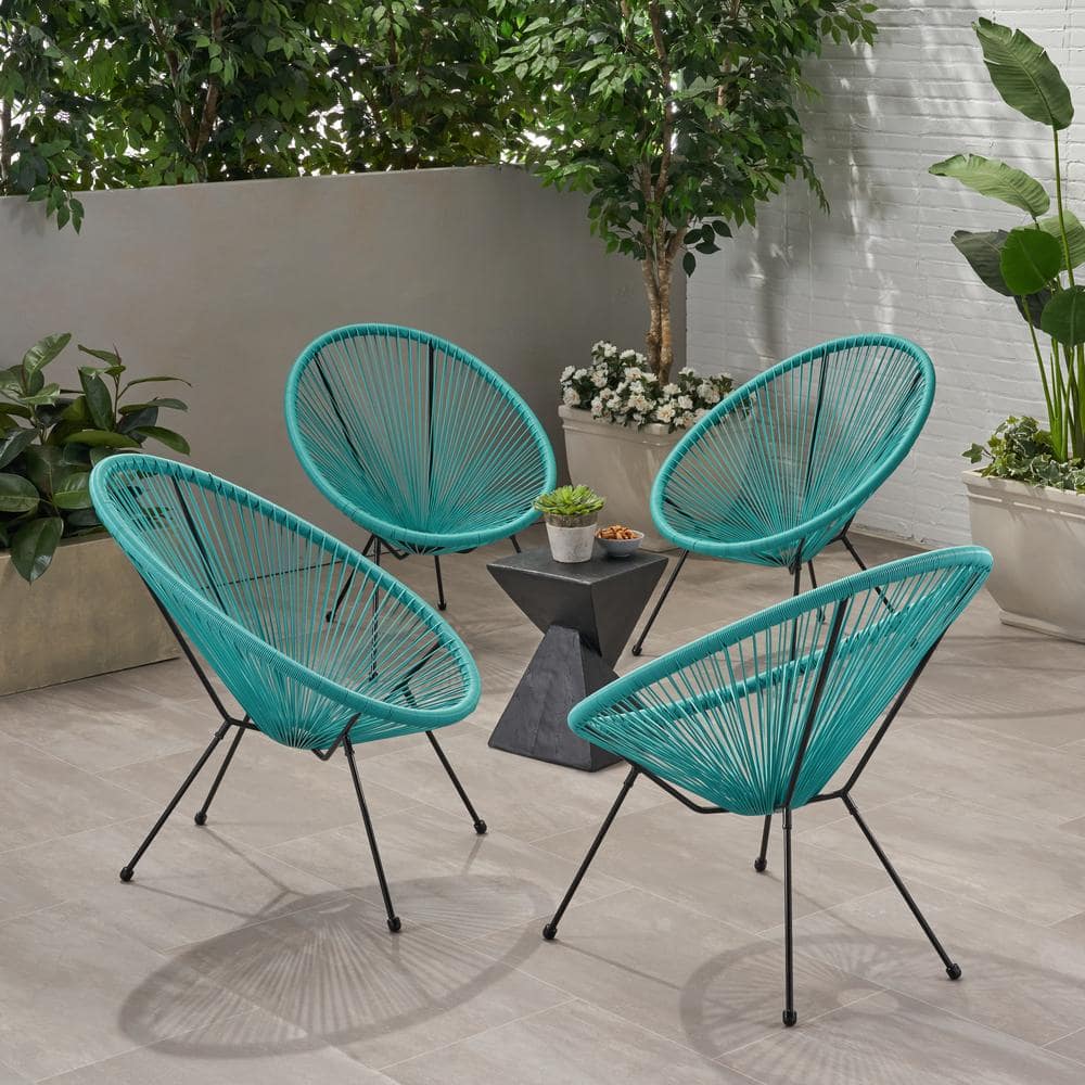 テーブル・チェア・ハンモック IRON TOP BOARD FOR WWW L Noble House Ansor Black Metal Outdoor Patio Lounge Chair in