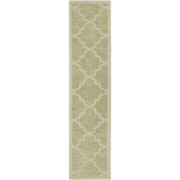 Artistic Weavers Central Park Abbey Moss 2 ft. x 12 ft. Indoor Runner Rug