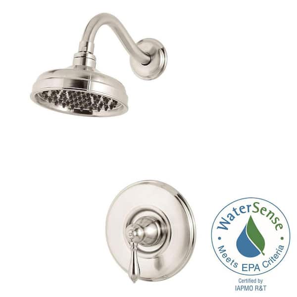Pfister Marielle Single-Handle Shower Faucet Trim Kit in Brushed Nickel (Valve Not Included)