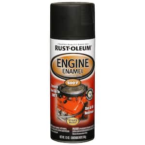 12 oz. Low Gloss Black Engine Enamel Spray Paint (6-Pack)