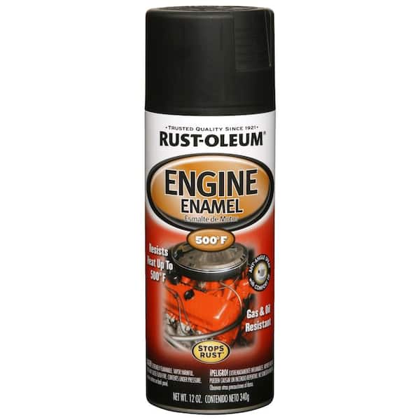 Rust-Oleum Automotive 12 oz. Low Gloss Black Engine Enamel Spray Paint (6-Pack)