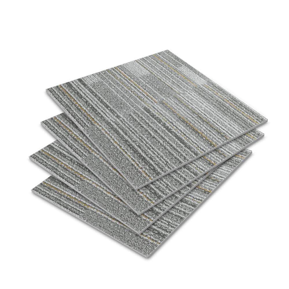 Gray 12 in. x 12 in. Peel and Stick Vinyl Floor Tile (36 sq. ft. / case) - 4 Mil Wear Layer price history on PriceWatchPro