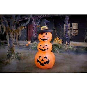 7 ft. LED Jack-O-Lantern Stack