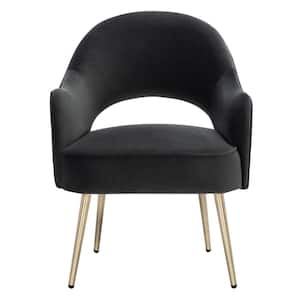 Dublyn Black Upholstered Side Chairs