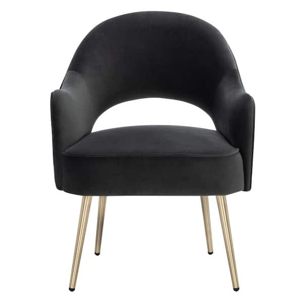 SAFAVIEH Dublyn Black Upholstered Side Chairs