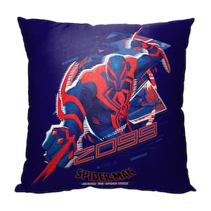Marvel Spiderman Across The Spiderverse 2099 Printed Multi-Colored Throw Pillow