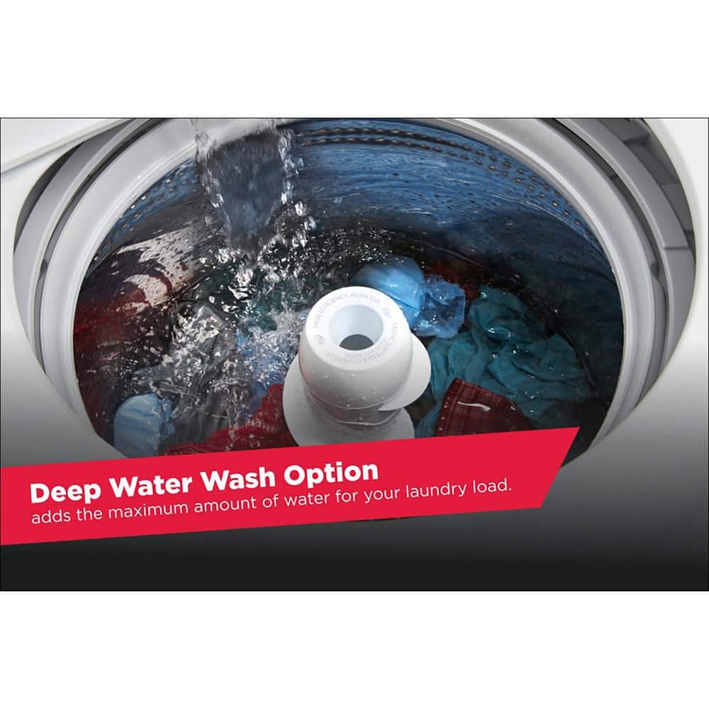 Amana 3.8 Cu. Ft. White Stainless Steel High-Efficiency Top Load Washer