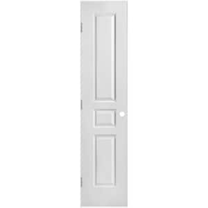 18 in. x 80 in. 3-Panel Right-Handed Hollow-Core Textured Primed Composite Single Prehung Interior Door