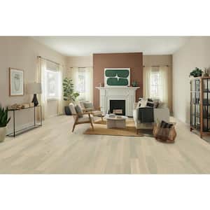 Time Honored Sunkissed Latte White Oak .36 in. T x 5 in W Wirebrushed Engineered Hardwood Flooring (26.58 sq. ft/ctn)