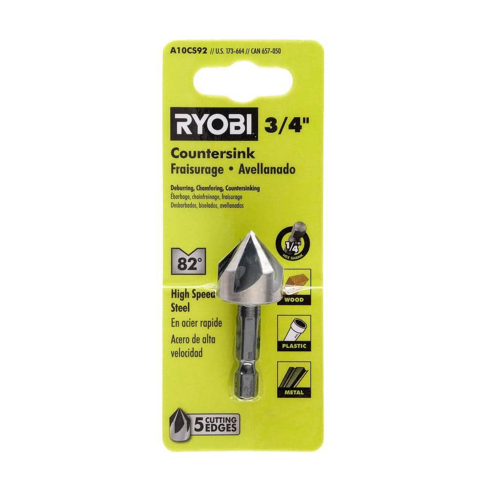 RYOBI 3/4 in. High Speed Steel Countersink A10CS92 The Home Depot