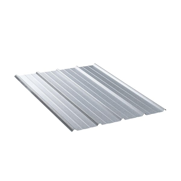 Gibraltar Building Products 8 ft. SM-Rib Galvanized Steel 29-Gauge Roof Panel