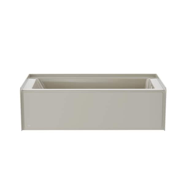 Jacuzzi PROJECTA 66 in. x 32 in. Skirted Whirlpool Bathtub with Heater with Right Drain in Oyster