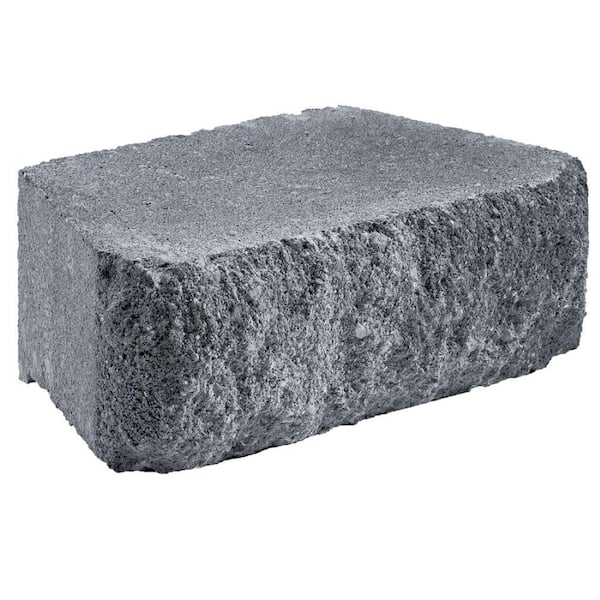 Oldcastle Aspen 11.6 in. x 4 in. x 7 in. Charcoal Concrete Retaining Wall Block (140-Piece Pallet)