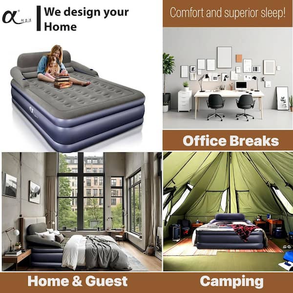 Angel Sar 20 Comfort Queen Air Mattress, Comfort Blow Up