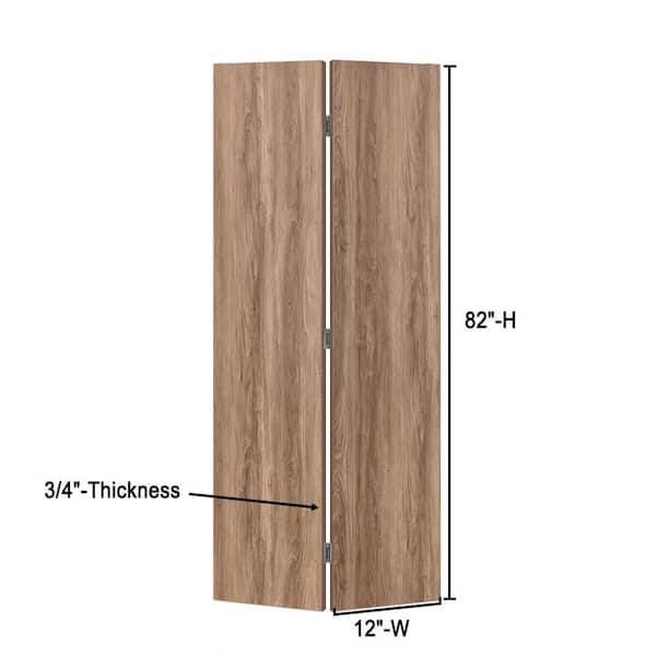 CALHOME 24 in. x 82 in. x 3/4 in. Solid Core Walnut Composite