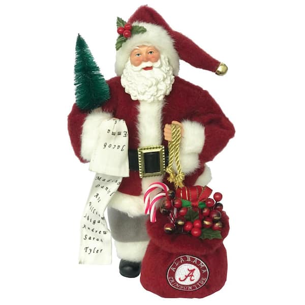 Santa's Workshop 12 in. Alabama Santa