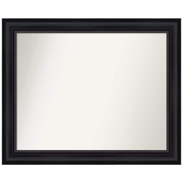 Amanti Art Astor Black 33 in. W x 27 in. H Non-Beveled Bathroom Wall Mirror in Black