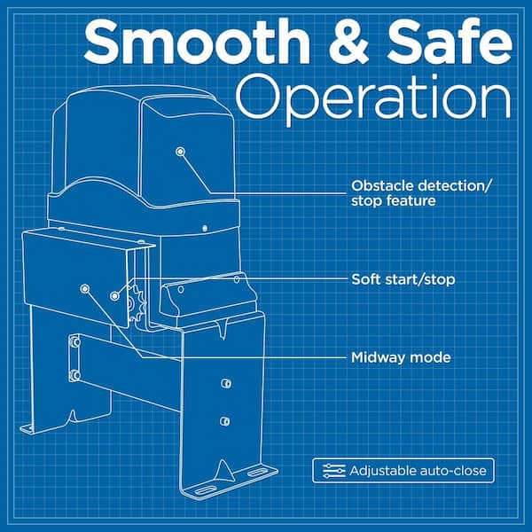 ALEKO AC2700 Sliding Gate Opener Accessories Kit For Sliding Gates Up to 65 ft. Long and 2700 lbs.
