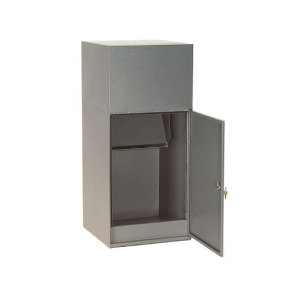 Deposit Vault Curbside Mail and Package Delivery in Gray Deposit Vault Curbside Mail and Package Delivery in Gray
