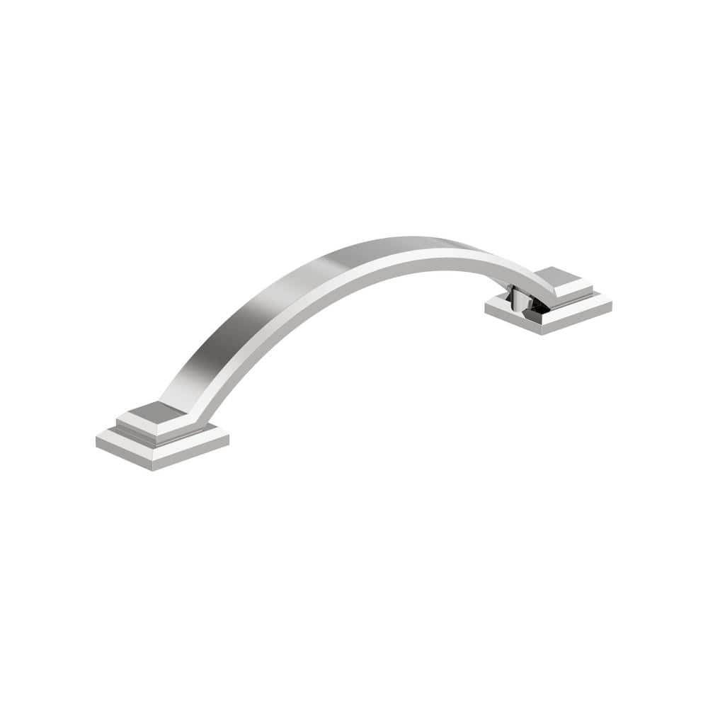 Sheffield 3-3/4 in. (96mm) Center-to-Center Traditional Polished Chrome Arch Cabinet Pull price history on PriceWatchPro
