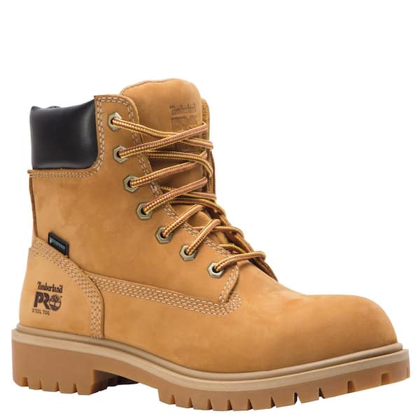 Timberland PRO Women's Direct Attach Waterproof 6'' Work Boots - Steel Toe  - Wheat Size 8.5(M)-TB0A1KJ8231_085 - The Home Depot