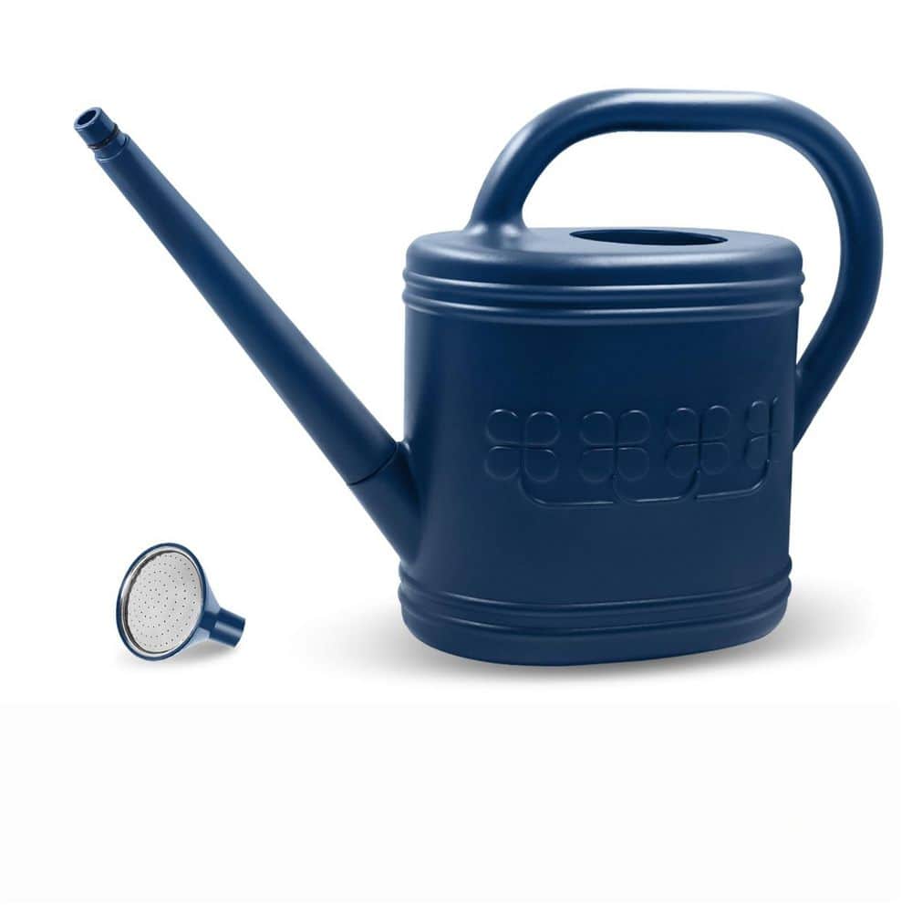 2 gal. Dark Blue Plastic Watering Can with Stainless Steel Sprinkler Head for Outdoor Garden, Greenhouse and Plant Care price history on PriceWatchPro
