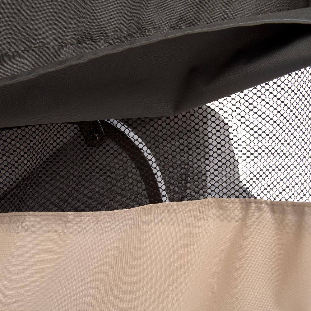 Gray Two-Tone Weather-Resistant Patio Swing Cover, 81"L x 52"W x 70"H