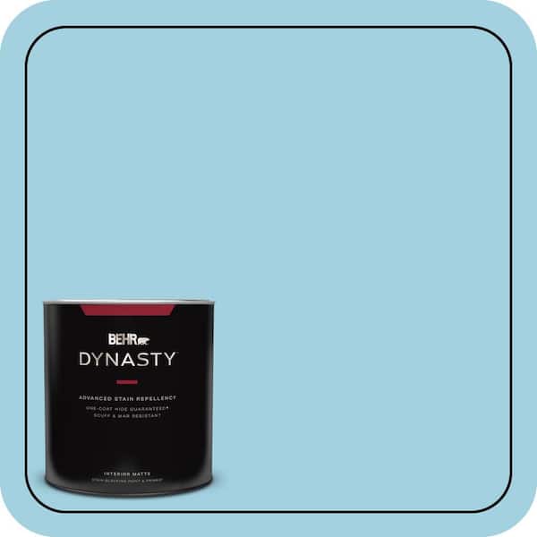 BEHR DYNASTY 1 qt. #M480-3 Bengal Blue Matte Interior Stain-Blocking Paint & Primer