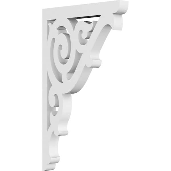 Ekena Millwork 5/8 in. W x 6 in. H x 6 in. D PVC Carrillo Bracket