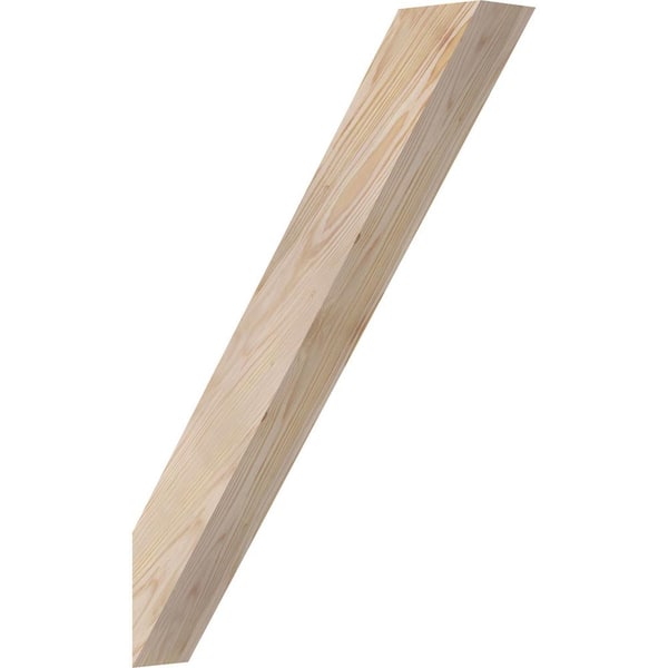 Ekena Millwork 3 1/2"W x 20"D x 28"H Traditional Smooth Knee Brace, Douglas Fir