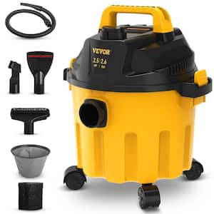 Wet Dry Vac, 2.6 Gal., 2.5 Peak HP, 3 in 1 Portable Shop Vacuum with Blowing Function, Attachments Storage, Perfect