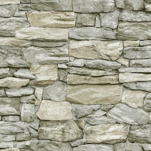 Stone Peel and Stick Wallpaper (Covers 28.18 sq. ft.)